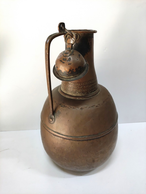 alquitara anfora jarra arabe africa cobre alt 52 o26 1u